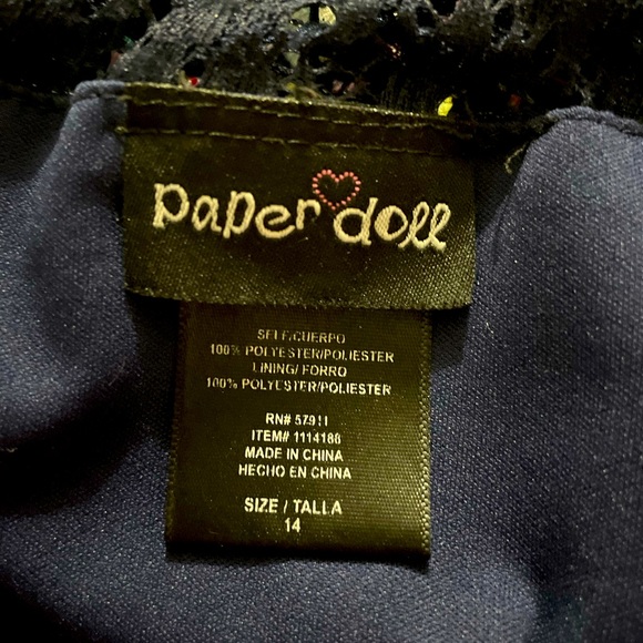 Size 14 Girls’ Paper Doll Floral Romper - Picture 4 of 5